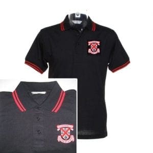 Polo Shirt - Black / Red
