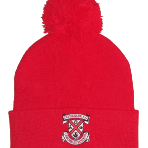 Red Pom Pom hat