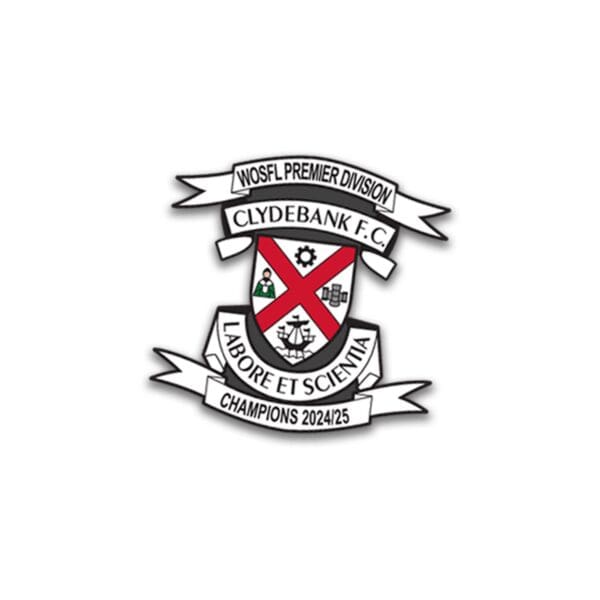 Clydebank 24/25 Champions pin badge