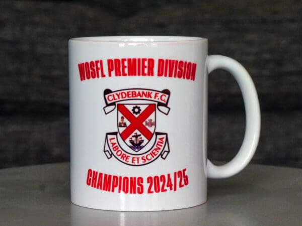 Clydebank 24/25 Champions mug - Image 2